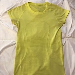 LULULEMON Yellow Swiftly Tech Short Sleeve